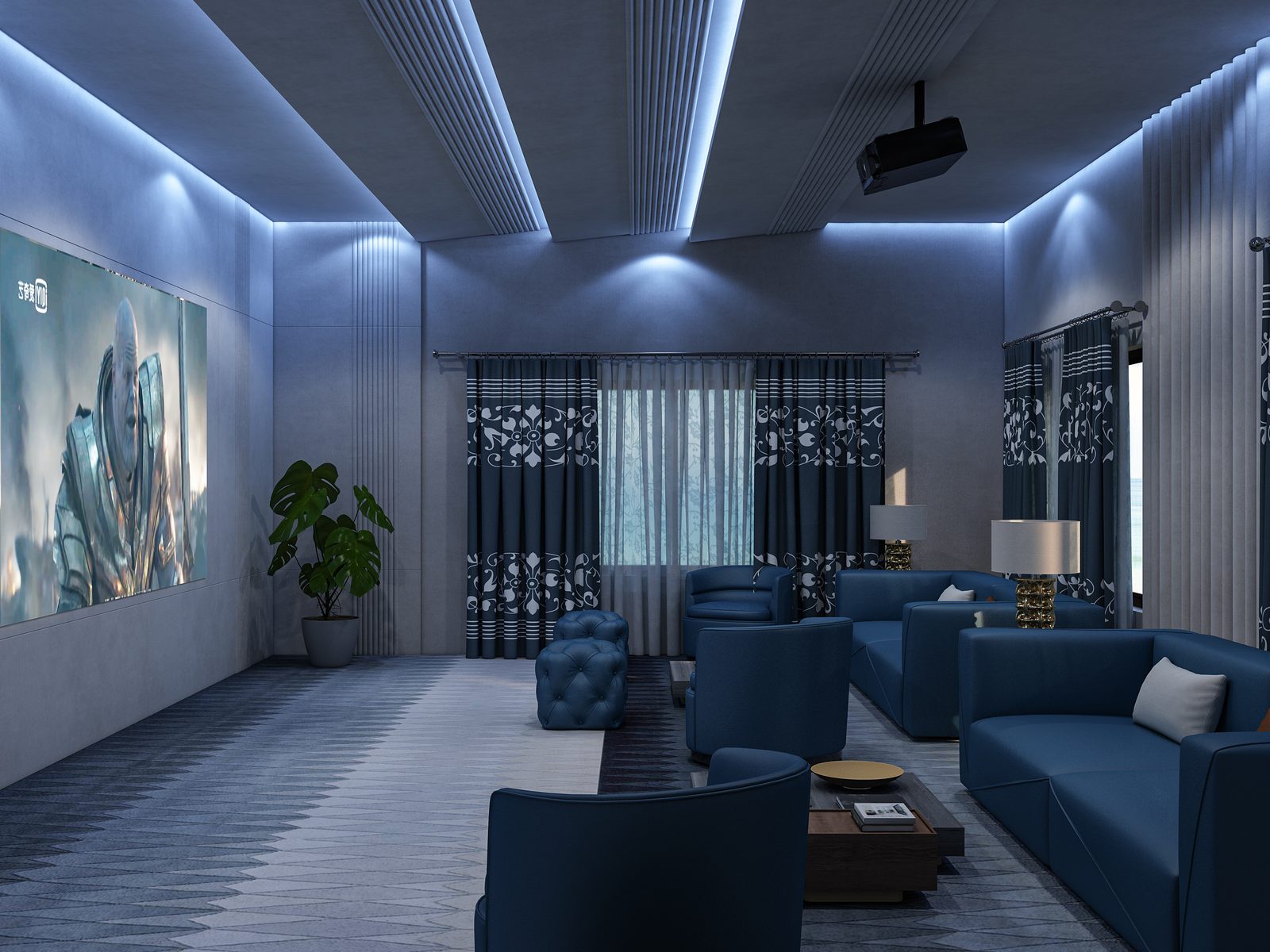 Amenity · Lounge-Style Cinema Room
